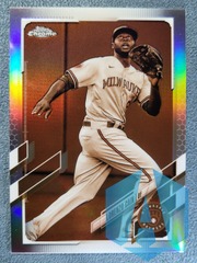 2021 Topps Chrome Sepia Refractor #86 Lorenzo Cain Brewers